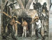 Diego Rivera Into the Mine painting